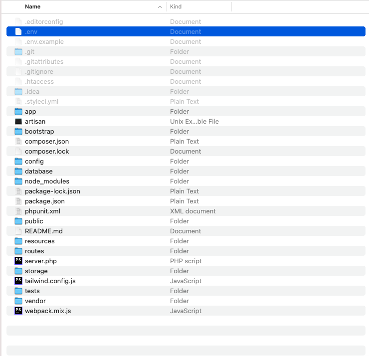 Setup Default DB
