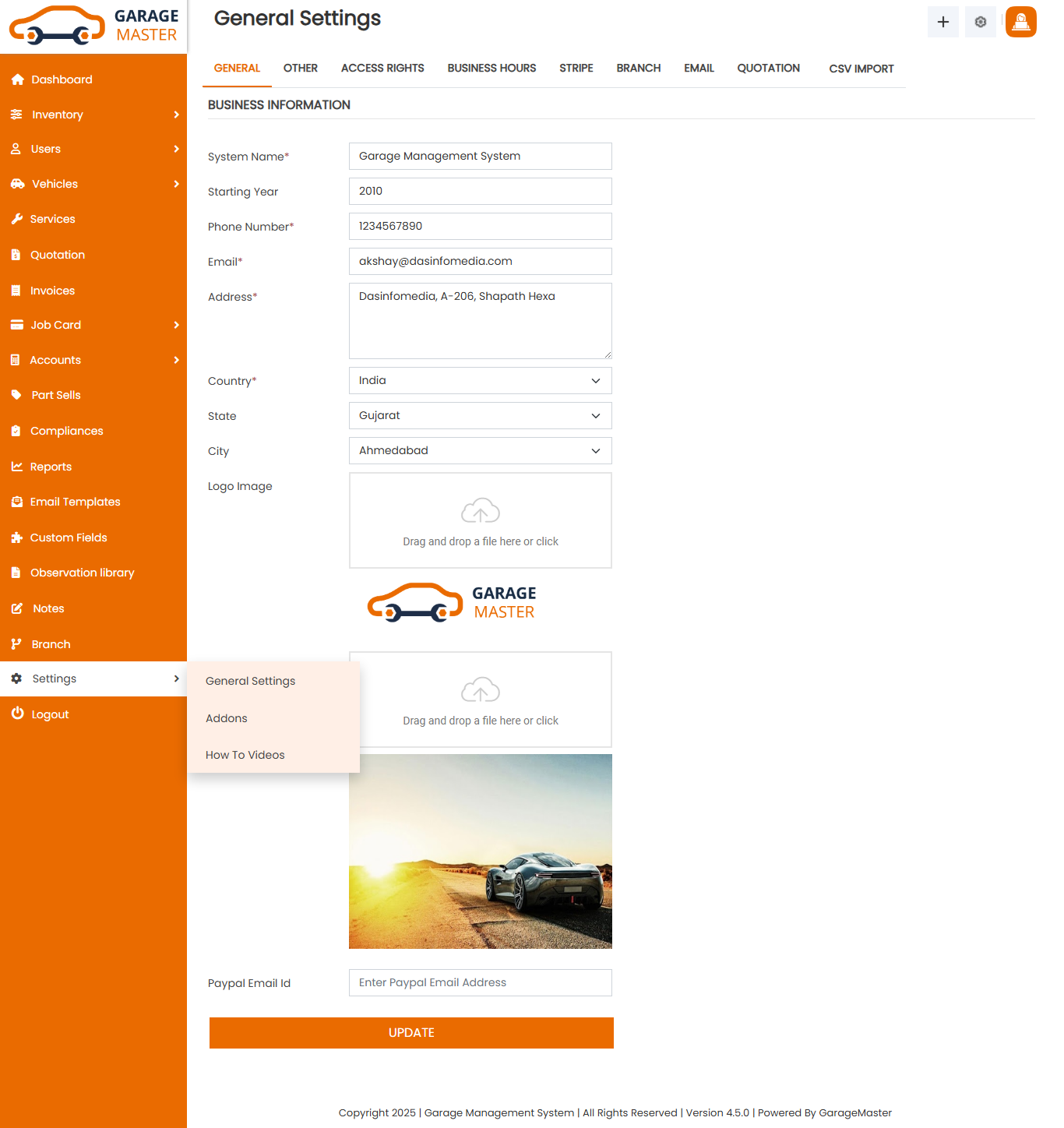 General Settings